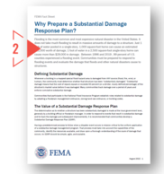 Front cover of FEMA Fact Sheet on why you should prepare an SDRP