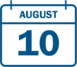 August 10 Calendar 