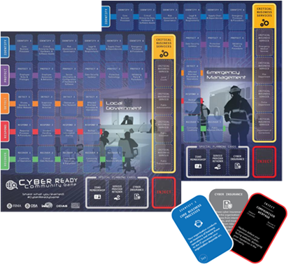 Example of Cyber Ready Community Game and playing cards
