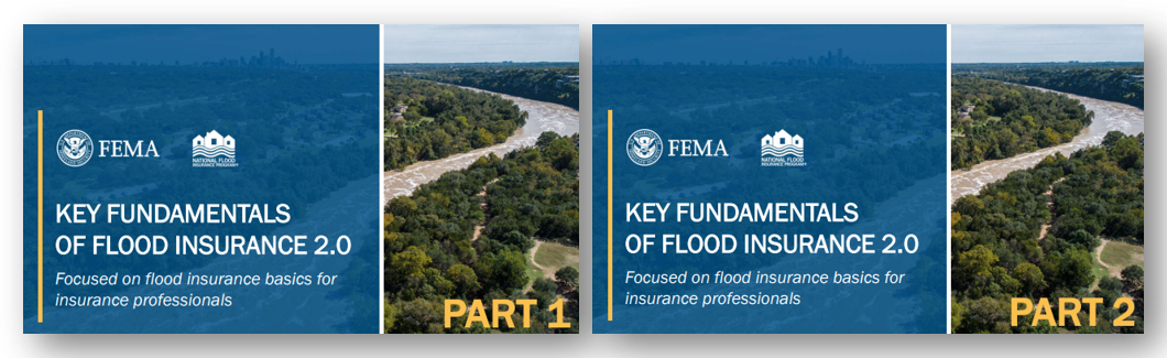 two part key fundamentals of flood insurance webinar graphic