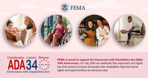 FEMA Celebrates the 34th Anniversary of the ADA