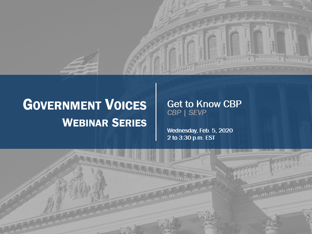 Government Voices Webinar: Get to Know CBP