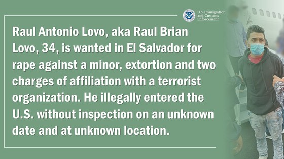 ICE removes Salvadoran foreign fugitive, known gang member