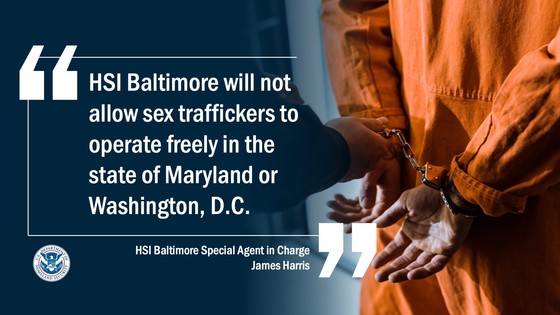 HSI Baltimore will not allow sex traffickers like Mr. Oliver to operate freely in the state of Maryland or the Washington, D.C. metropolitan area,” said James Harris, special agent in charge of HSI Baltimore.