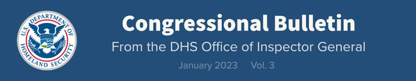 Image of Congressional Bulletin Banner January 2023