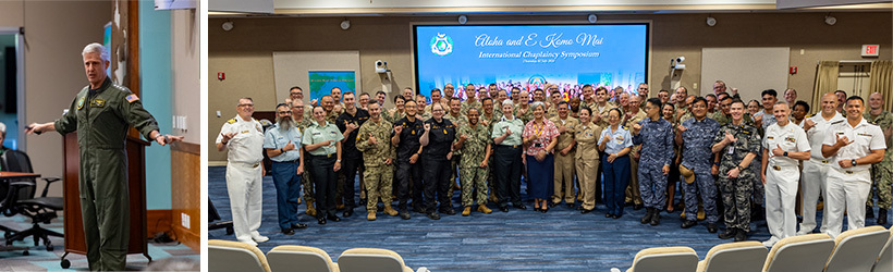 Adm.-Steve-Koehler and 3rd Fleet Chaplains
