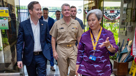 Ambassador Gor and admiral Paparo
