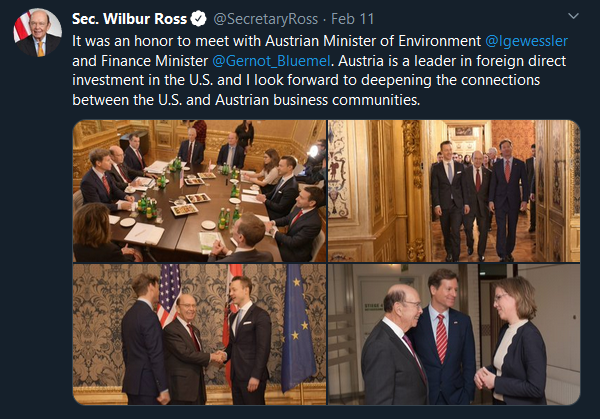 Secretary Ross in Vienna