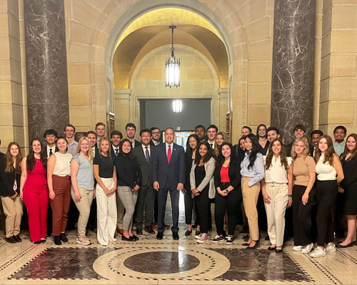 Deputy Secretary Graves with Intern