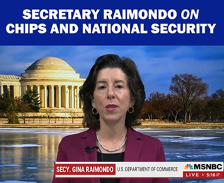 Secretary Raimondo on MSNBC Morning Joe