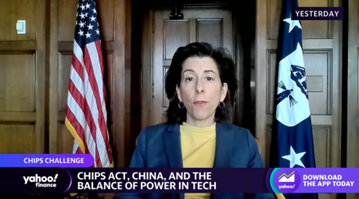Secretary Raimondo on Yahoo