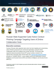 CSARussia Phishing Target Zimbra