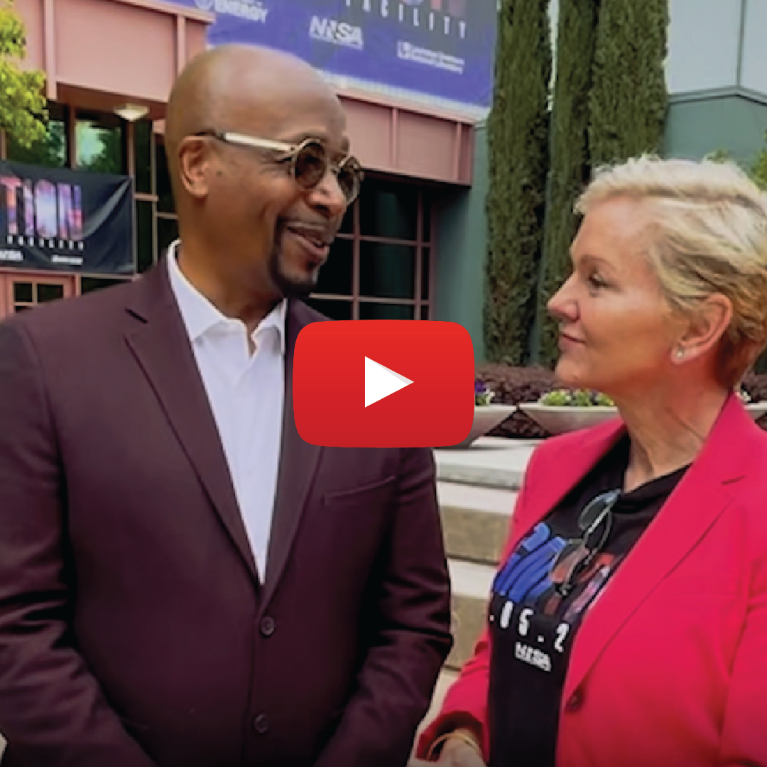 Secretary Granholm with MC Hammer at Lawrence Livermore National Laboratory