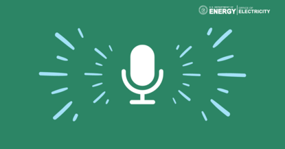 Microphone with sound waves.