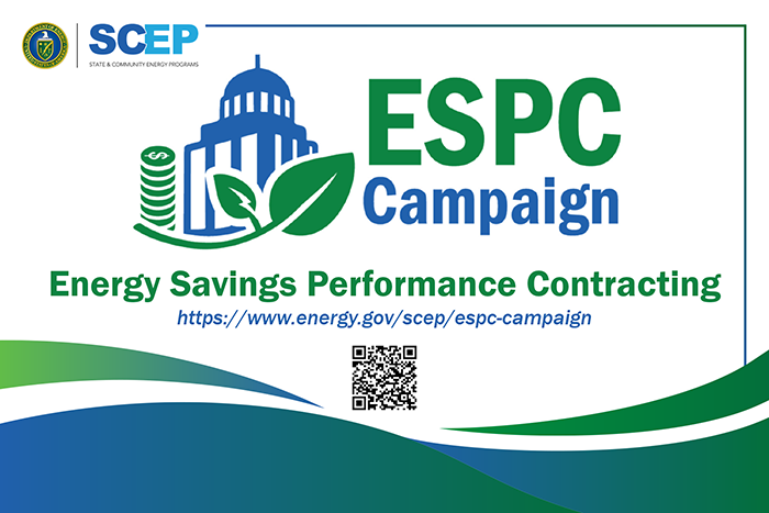 Energy Savings Performance Contracts campaign graphic.