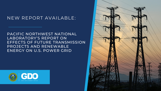 Western Interconnection Baseline Study available. Image of transmission towers in front of sunset