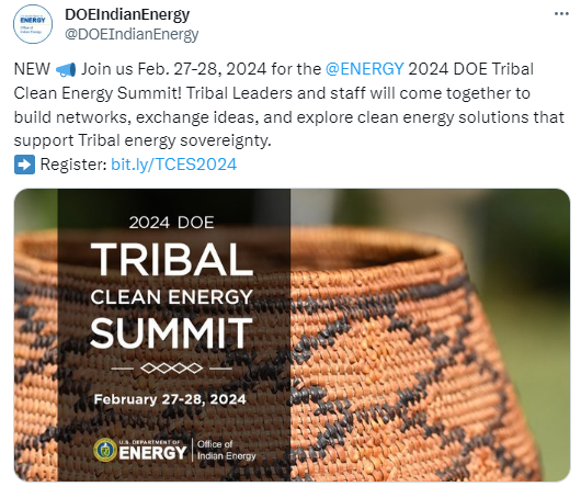 DOE Tribal Clean Energy Summit