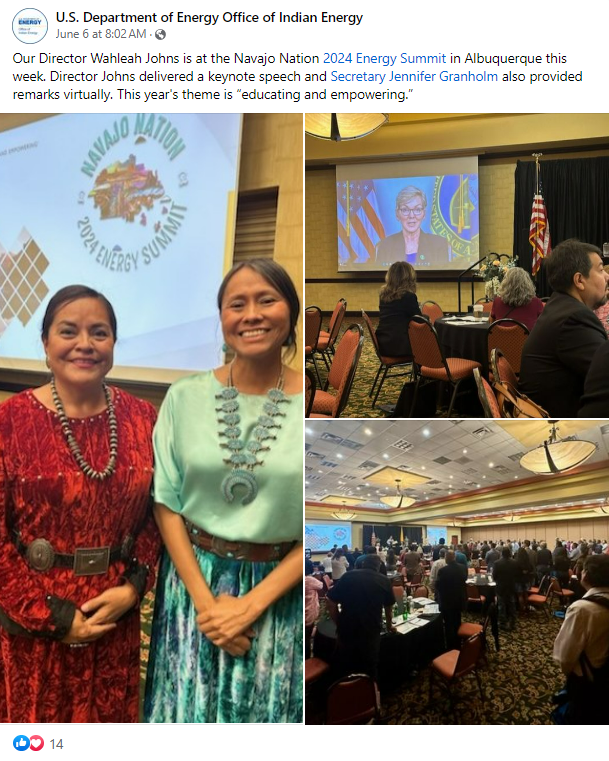 Director Johns at Navajo Nation 2024 Energy Summit