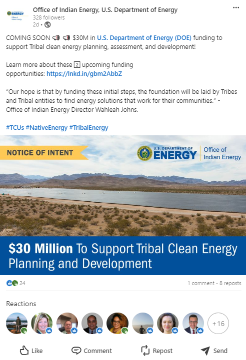 Notice of Intent: $30 Million