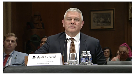 David Conrad at the Senate Committee on Indian Affairs Oversight Hearing