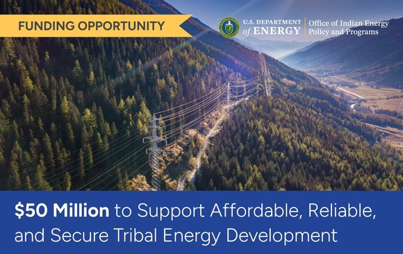 Secure Tribal Energy NOFO announcement graphic