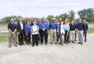 Attendees of the St. Louis Area FUSRAP Tour at the St. Louis Airport Site on May 8, 2019.