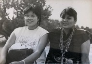 Bernadette Tsosie (left) and her sister, Bonita (right), grew up on the Navajo Nation.