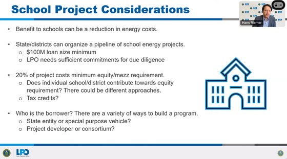 Solar for Schools webinar screenshot