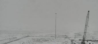 Taken from the central part of the site, this time lapse video captures mid-February's snowstorms with Rattlesnake Mountain in the background.