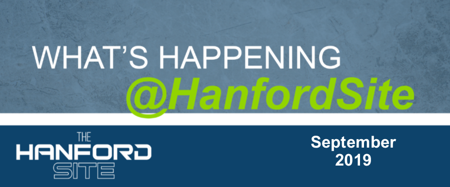 Logo for the September edition of What's Happening at the Hanford Site