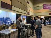 Connect Tri-Cities attendees meet with employers to discuss future job needs at Hanford.