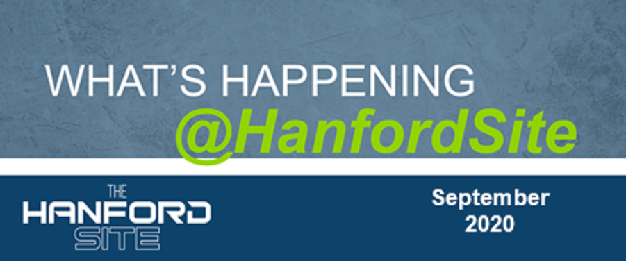 Logo for the What's Happening at Hanford Site Newsletter - September 2020 edition