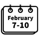 February 7-10 Calendar Icon