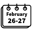Feb. 26-27 calendar icon