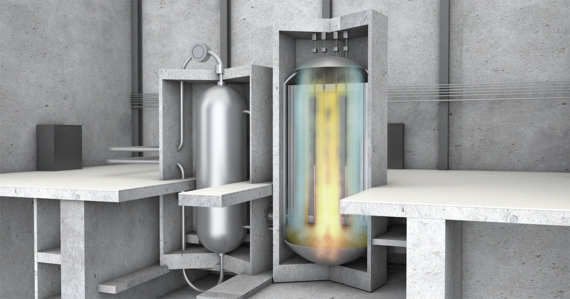 High-temperature gas reactor rendering
