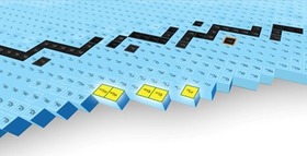 Image of a section of the Periodic Table of Elements that includes isotopes with the newly discovered isotopes highlighted