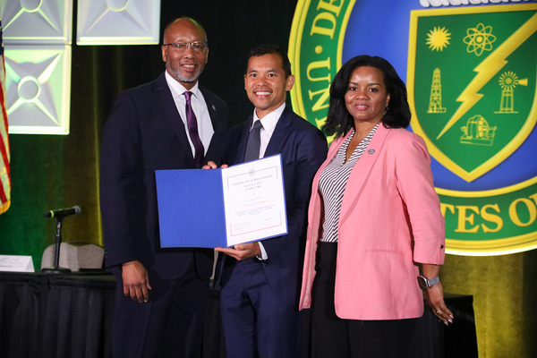 Presentation of DOE "A" Grade Certificate