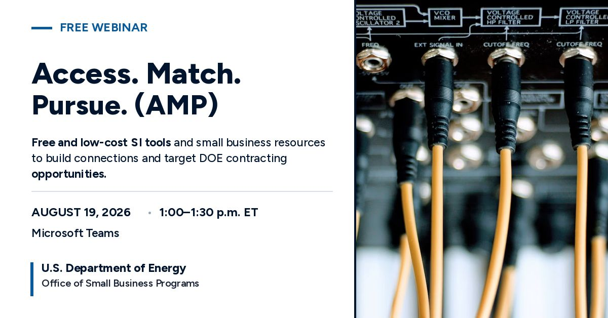 DOE Small Business Webinar