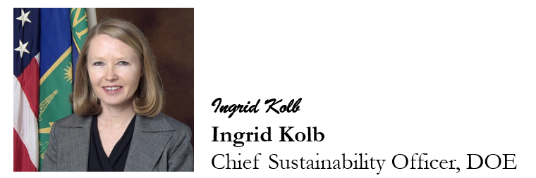 Ingrid Kolb's portrait and signature block