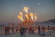 View of Burning Man in the High Rock Canyon Wilderness Area, within the Black Rock Desert High Rock Canyon Emigrant Trails. Photo by Bob Wick, BLM.