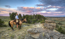 Horseback riding on public lands. Photo by Bob Wick, BLM.