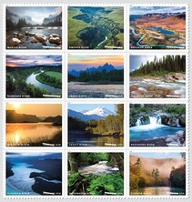 Wild and Scenic Rivers USPS stamps.