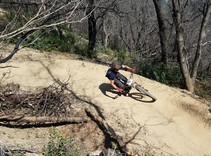 mountain bikers at Swasey Recreation Area