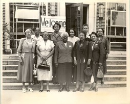 Mary McLeod Bethune, Vivian Carter Mason, Dorothy I. Height, Edith Sampson, and others at a 1952 Conference of Women Leaders, Bethune-Cookman College