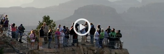 Visitors at the Grand Canyon
