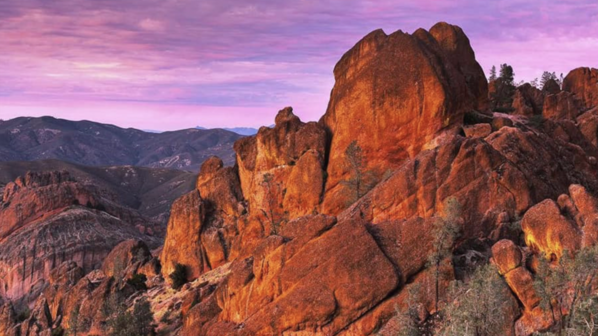  the fiery peaks of Pinnacles National Park in California