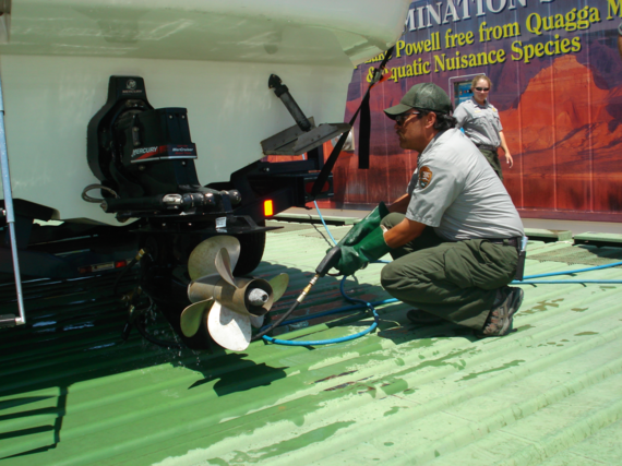 NPS Decontamination Station at Lake Powell