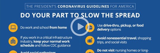 Covid-19 Flyer linked to www.coronavirus.gov