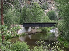 A metal bridge.