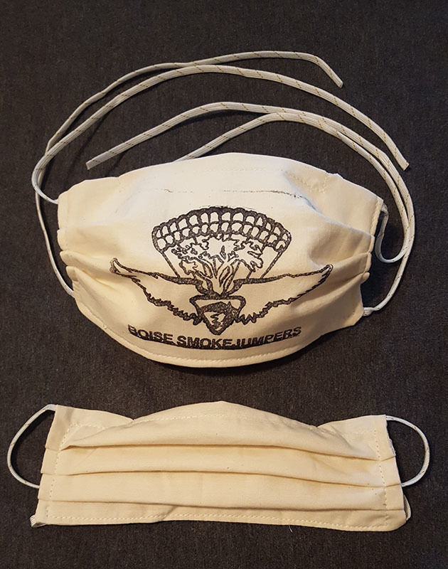 cloth face masks sewn by the Bureau of Land Management’s Great Basin Smokejumpers